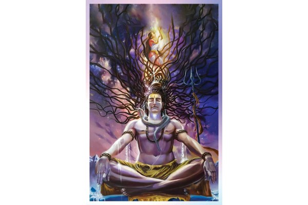 Lord Shiva Mahadev Bholenath Hd Image Painting On Canvas