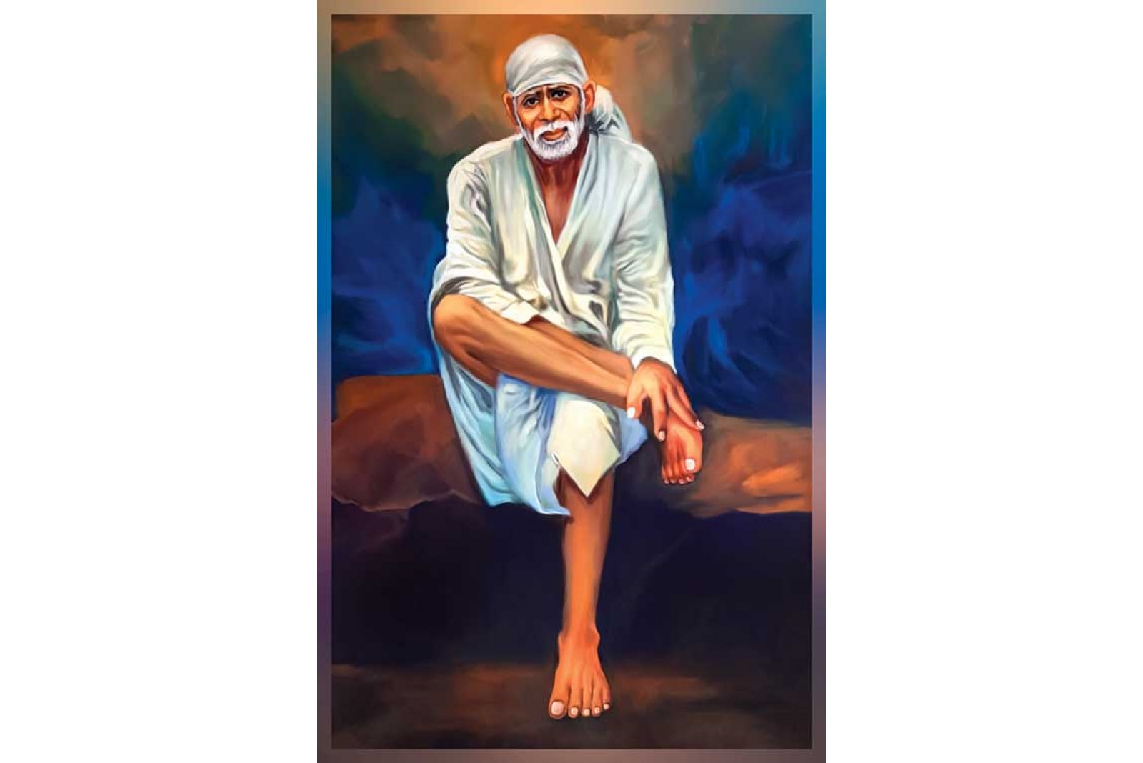 Shirdi Sai Baba Painting On Canvas Best Sai Baba Painting