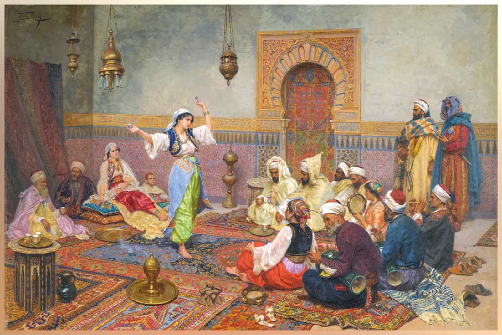 19th Century Famous Painting Harem Dance Islamic Paintings