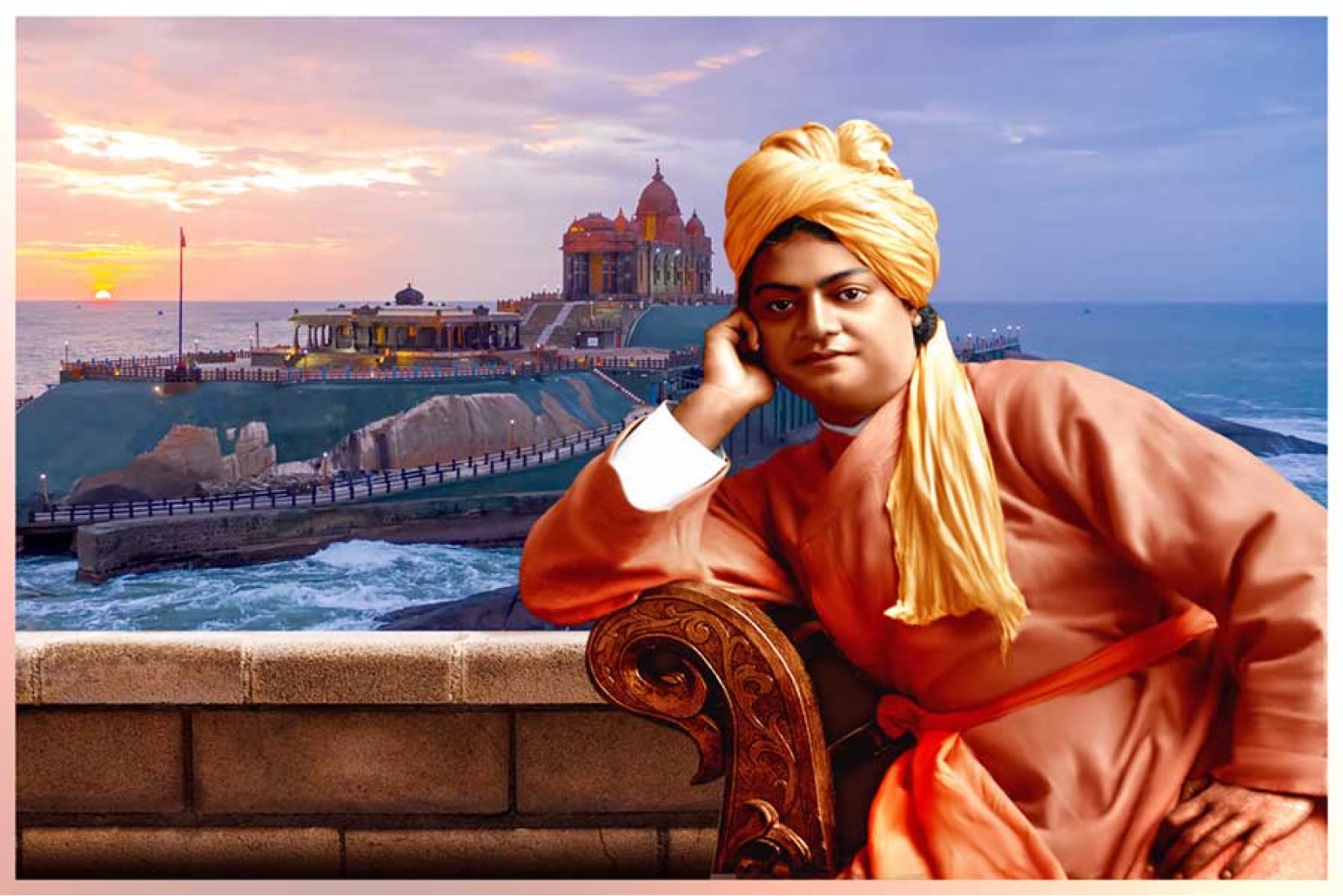 Kanyakumari Vivekananda Rock Swami Vivekananda Photo