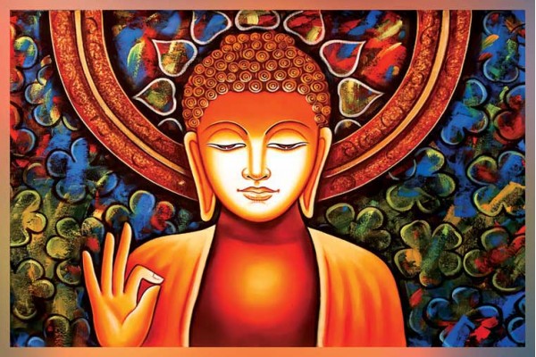 Buddha Wall Painting For Living Room Buddha Art Painting