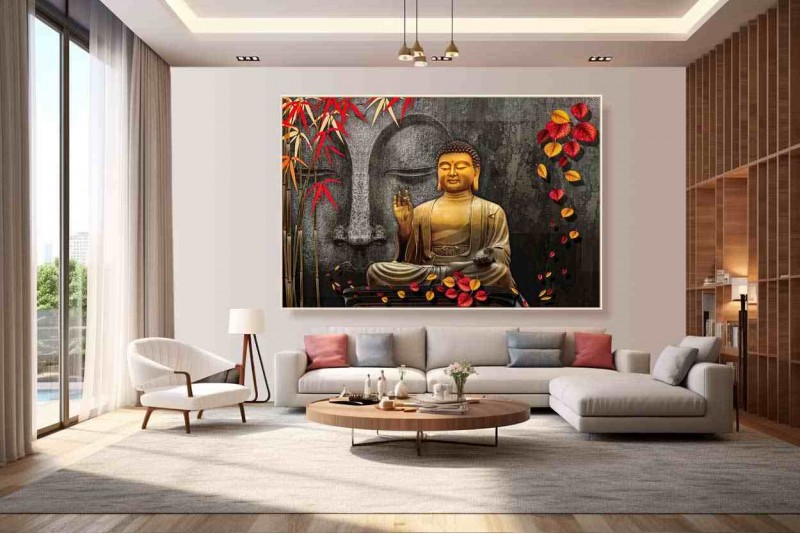 Buy Buddha Art Canvas India Wall Art Buddha Painting Decorative Online in  India  Etsy
