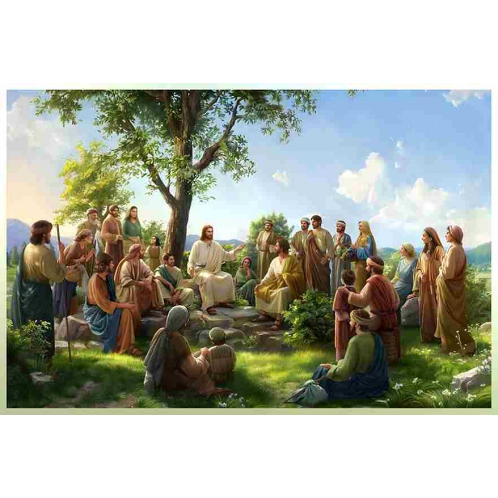 sermon on the mount painting on canvas