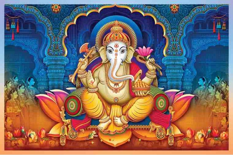 21 Best ganapati bappa painting on canvas for home vastu p15L