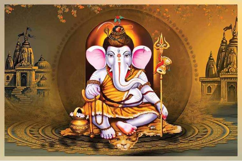 HD wallpaper Lord Ganesha Cute 4K Digital art  Wallpaper Flare
