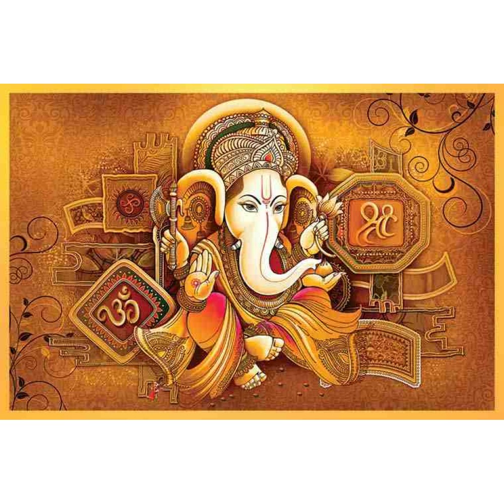 Modern ganesha painting large ganesh painting 020