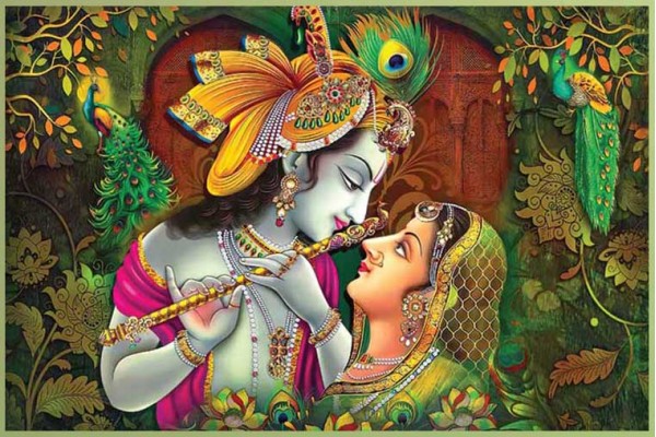 2020 Beautiful Radha Krishna Painting for living room