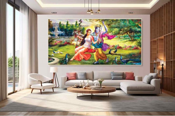 Radha Krishna Painting on canvas radha krishna images