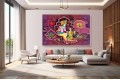 radha krishna love images Painting canvas radha krishna wallpaper