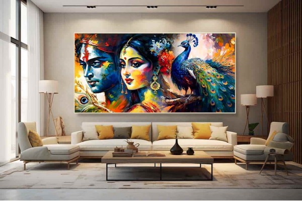 abstract radha krishna painting krishna images romantic art