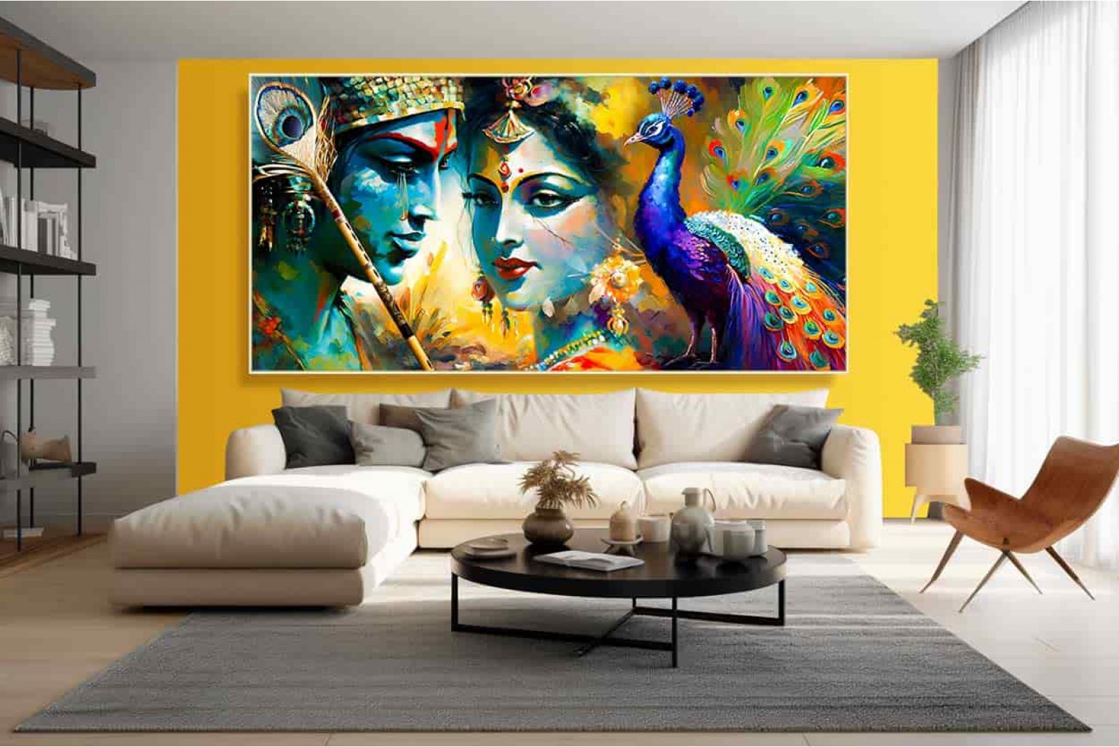 Beautiful Radha Krishna photo Painting For Living Room