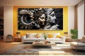 011 Modern art radha krishna painting wall canvas M