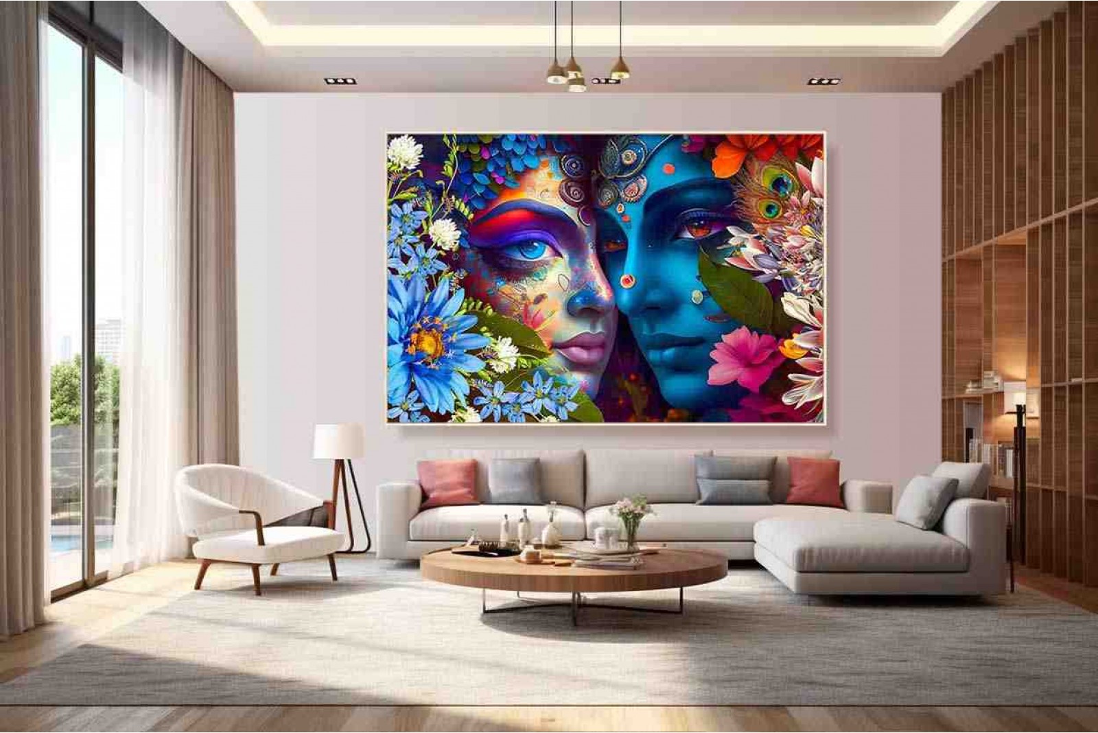 krishna images radha krishna painting on canvas