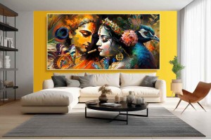 Bal krishna images radha krishna love painting on canvas