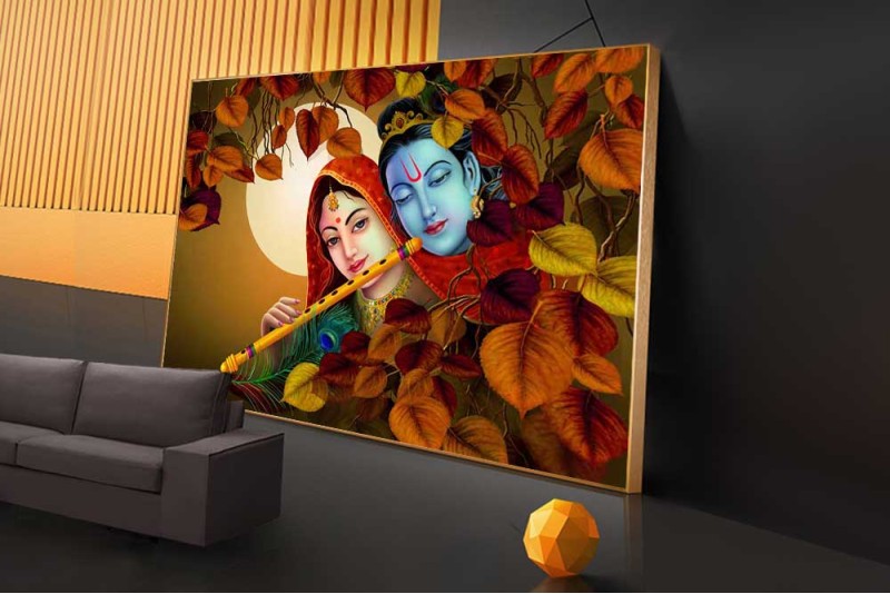 Placing Krishna Photo In Living Room