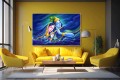 Beautiful Radha Krishna divine love painting on canvas 06M