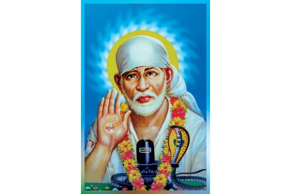 Sai baba painting on canvas Shirdi Sai Baba Wall Painting