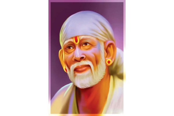 Sai baba painting on canvas Shirdi Sai Baba Wall Painting