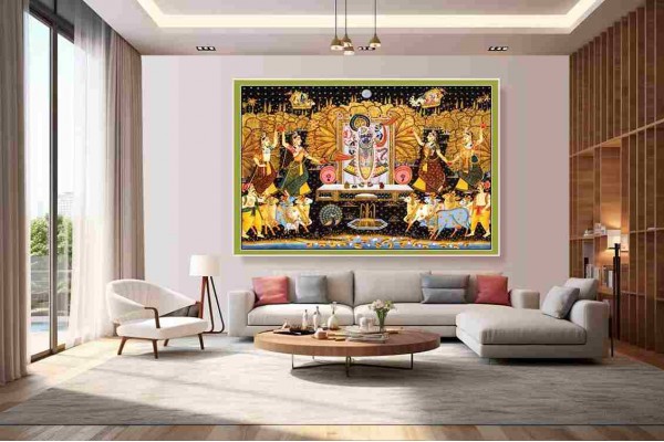 Best Shrinathji Pichwai Painting Wall Canvas 21