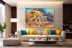 Sri Krishna Arjun Mahabharat Painting best gita painting KA02